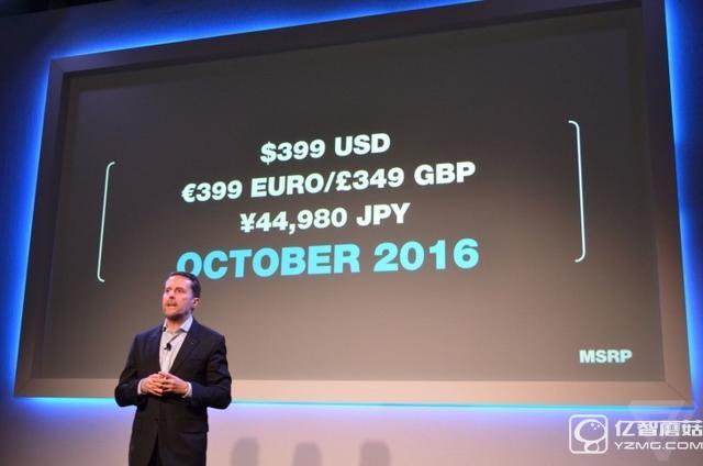 索尼PS VR定于10月上市 50款游戲年末首發