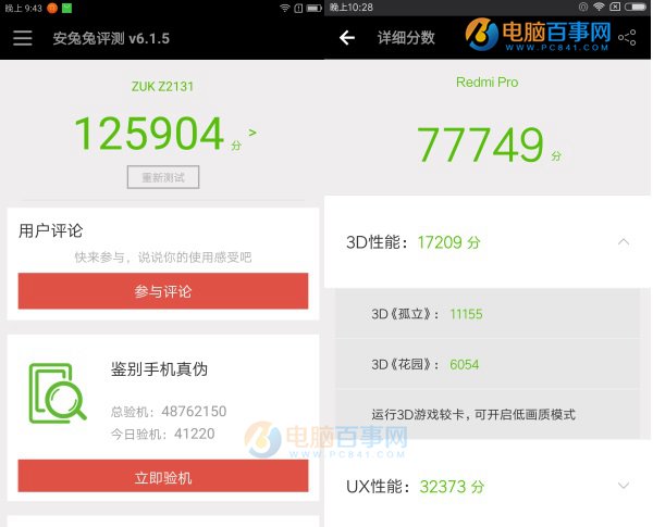 ZUK Z2與紅米Pro對比評測：屏幕與性能區(qū)別