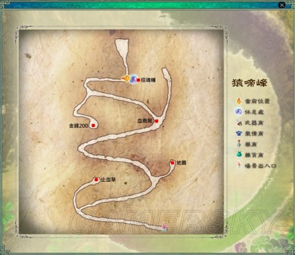 仙劍奇?zhèn)b傳5迷宮地圖