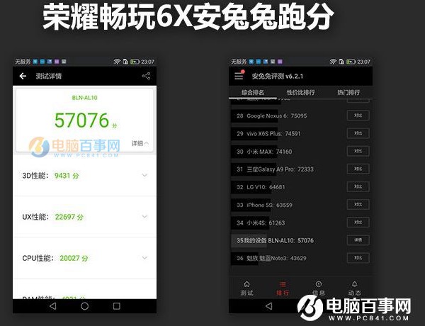 魅藍E2和榮耀暢玩6X哪個好？魅藍E2和榮耀6X對比