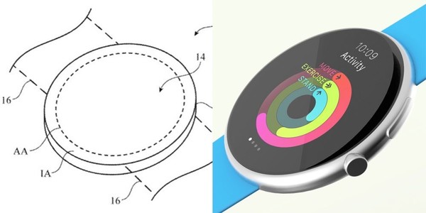 Apple Watch專利圖與網傳渲染圖