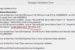 SQL數(shù)據(jù)庫開發(fā)中的SSIS 延遲驗(yàn)證方法